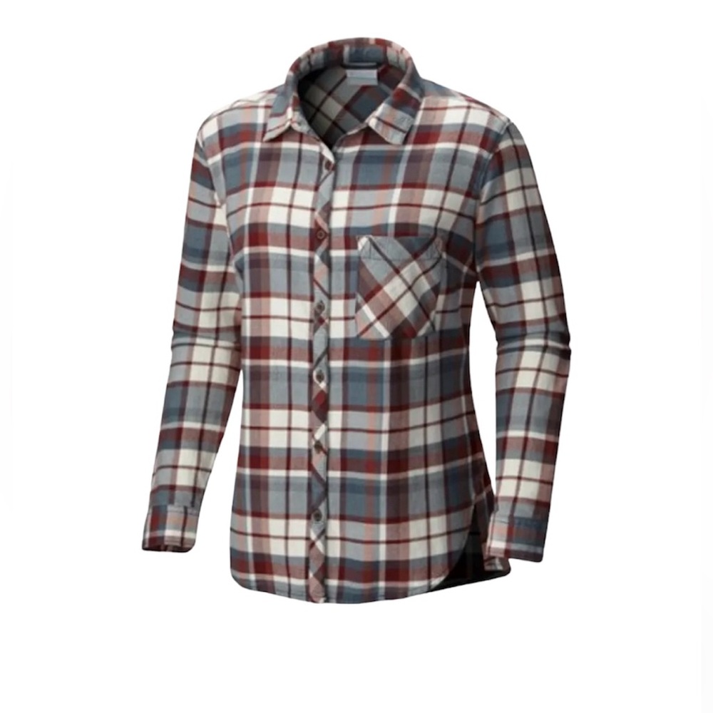 EUC Columbia Deschutes River Plaid Flannel Shirt Button Up Long Sleeve Medium